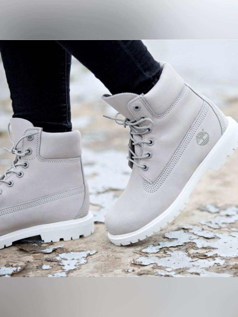 Women’s Grey Waterproof Timberland Boots size 7.5
